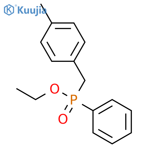 Phosphinic acid, [(4-methylphenyl)methyl]phenyl-, ethyl ester structure