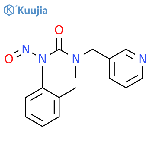Urea, N-methyl-N'-(2-methylphenyl)-N'-nitroso-N-(3-pyridinylmethyl)- structure