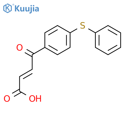 2-Butenoic acid, 4-oxo-4-[4-(phenylthio)phenyl]- structure