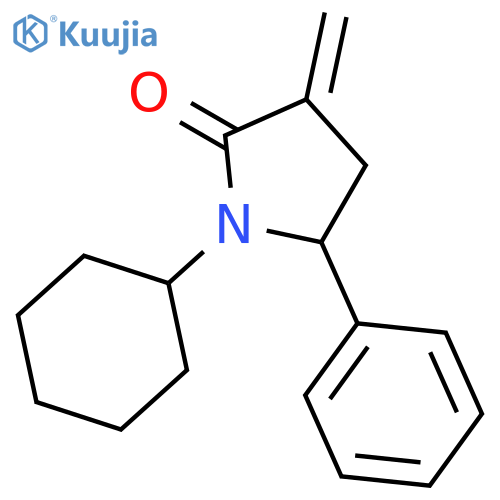 2-Pyrrolidinone, 1-cyclohexyl-3-methylene-5-phenyl- structure