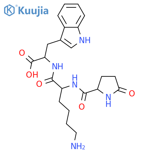 L-Tryptophan, 5-oxo-L-prolyl-L-lysyl- structure