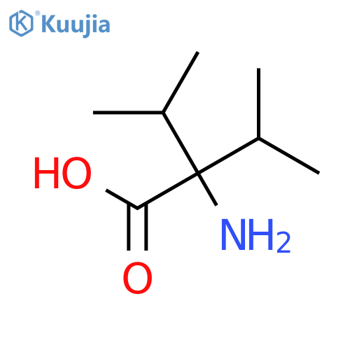 2-amino-3-methyl-2-(propan-2-yl)butanoic acid structure
