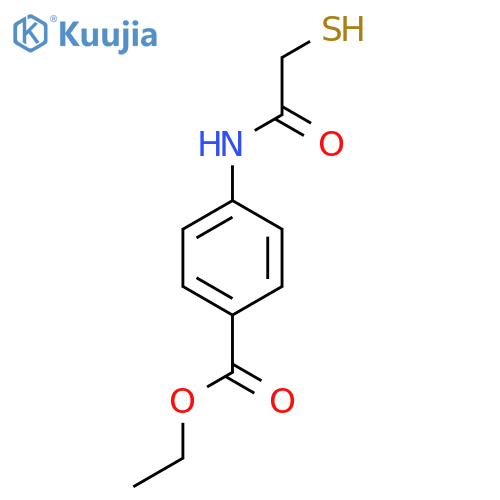 Ethyl 4-(mercaptoacetyl)aminobenzoate structure