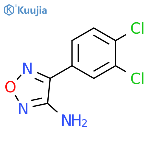 4-(3,4-dichlorophenyl)-1,2,5-oxadiazol-3-amine structure
